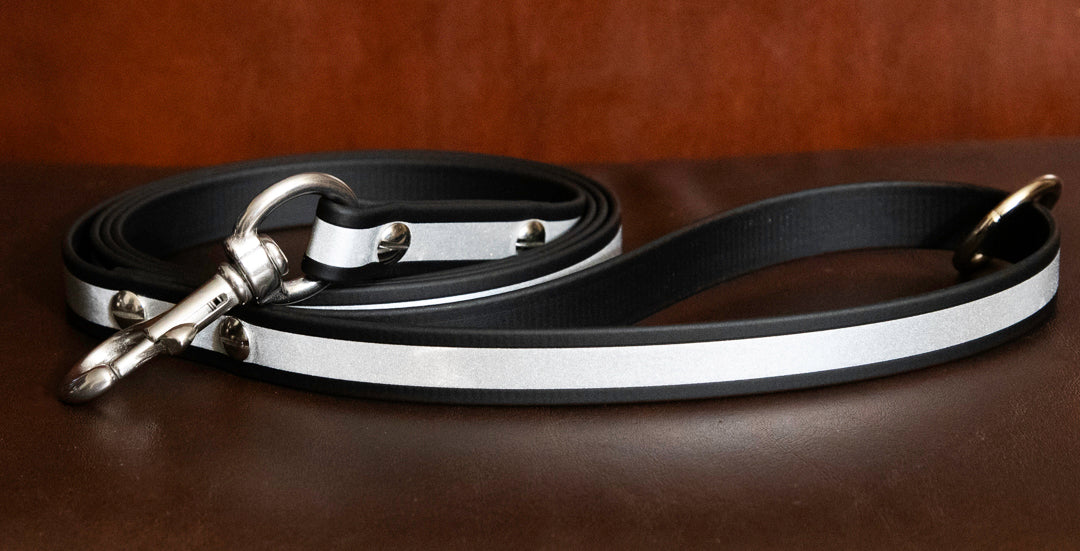 3/4" Reflective Biothane Dog Leash