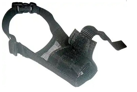 Nylon Adjustable Emergency Muzzle with Mesh