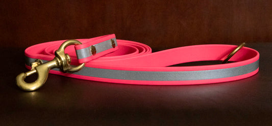 3/4" Reflective Biothane Dog Leash