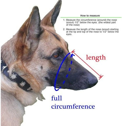 Nylon Adjustable Emergency Muzzle with Mesh